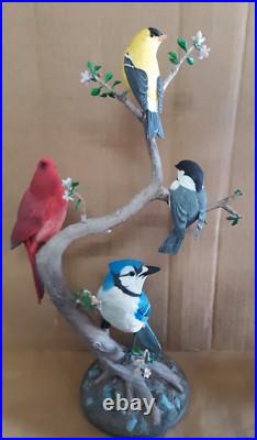 Danbury Mint COMPLETE Songbirds of the Seasons Collection 4 Figurines 14 17