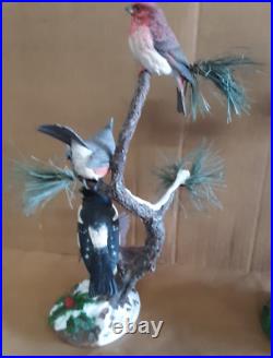 Danbury Mint COMPLETE Songbirds of the Seasons Collection 4 Figurines 14 17