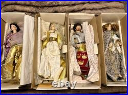 Danbury Mint Entire Camelot Porcelain Doll Collection Perfect Condition