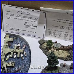 Danbury Mint Lighthouse Point Four Piece Collector Set, New In Box