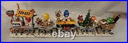 Danbury Mint M&M Christmas Train Sets (All 4) All have same serial number