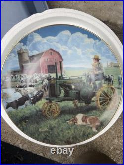 Danbury Mint Mort Künstler Farmland Memories Collector Plate Set 7Matching H3433