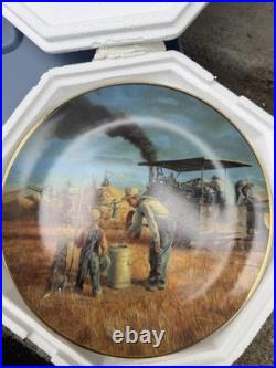Danbury Mint Mort Künstler Farmland Memories Collector Plate Set 7Matching H3433