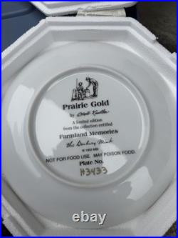 Danbury Mint Mort Künstler Farmland Memories Collector Plate Set 7Matching H3433