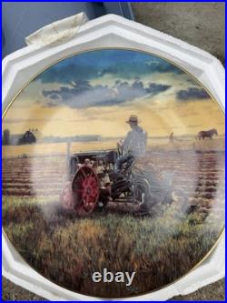 Danbury Mint Mort Künstler Farmland Memories Collector Plate Set 7Matching H3433
