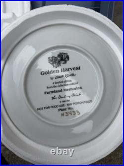 Danbury Mint Mort Künstler Farmland Memories Collector Plate Set 7Matching H3433