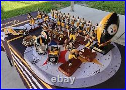 Danbury Mint Pittsburgh Steelers Figurine Lot Of 16. Mint SUPER FAN
