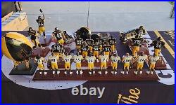 Danbury Mint Pittsburgh Steelers Figurine Lot Of 16. Mint SUPER FAN