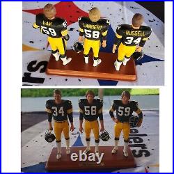 Danbury Mint Pittsburgh Steelers Figurine Lot Of 16. Mint SUPER FAN