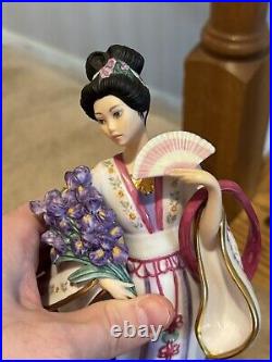 Danbury Mint Princess by Lena Liu lot of 3 (Plum, CHRYSANTHEMUM, Iris Princess)