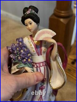 Danbury Mint Princess by Lena Liu lot of 3 (Plum, CHRYSANTHEMUM, Iris Princess)