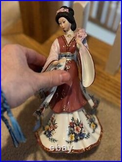 Danbury Mint Princess by Lena Liu lot of 3 (Plum, CHRYSANTHEMUM, Iris Princess)