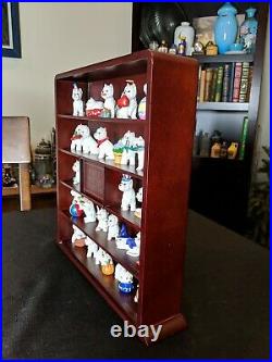 Danbury Mint Purely Westies Collection. 25 Dog Mini Figurines with Display Case