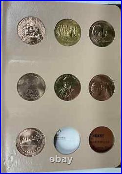 Dansco Album with 57 US Mint Bronze Medals ALL Code Talkers & Others SUPER NICE
