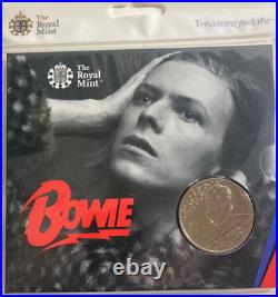 David Bowie Royal Mint £5 Coin. Full Collection Of All 4 Coins Sealed Excellent