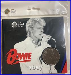 David Bowie Royal Mint £5 Coin. Full Collection Of All 4 Coins Sealed Excellent