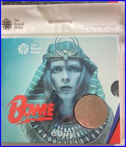David Bowie Royal Mint £5 Coin. Full Collection Of All 4 Coins Sealed Excellent