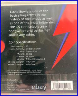 David Bowie Royal Mint £5 Coin. Full Collection Of All 4 Coins Sealed Excellent