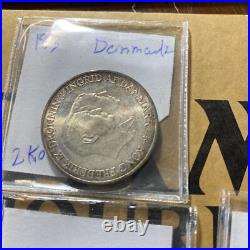 Denmark 2 Kroner 1953 NS Greenland 13 Coins In Lot All New Rare Collection