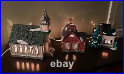 Department 56 Snow Village All Saints GRANDMA'S COTTAGE Stonehurst House VTG LOT