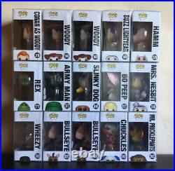 Disney Funko Toy Story Set Lot with Exclusives all in Pop Protectors