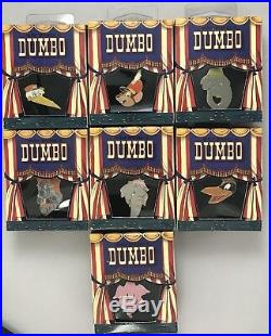 Disney Gallery Store Dumbo Boxed Series Lot of 7 Pins ALL NEW IN BOX LE 5000