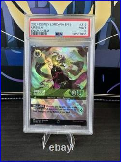 Disney Lorcana Ursula Deceiver of All 212/204 Enchanted PSA 9 MINT Disney Lorcana Ursula Deceiver of All 212/204 Enchanted PSA 9 MINT