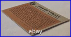 Don Drysdale Topps Baseball Card Lot Collection 1960 & 1961 All Star x3 Cards
