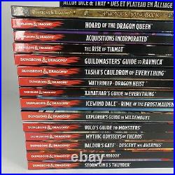 Dungeons and Dragons LOT 15 Books D&D Instant Collection-All New Books With Dice