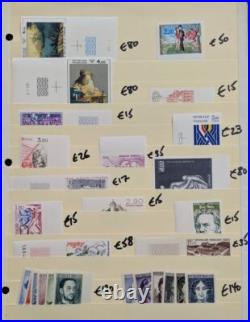 EDW1949SELL FRANCE Collection of all Diff. VF, Mint Imperfs. Cat Yvert 2,314