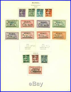EDW1949SELL MEMEL Mint & Used collection of ALL DIFF on album pages. Cat $2094