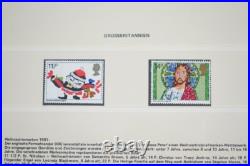 EUROPE 1980s CHRISTMAS COLLECTION OF 250+ STAMPS ALL MINT HINGED / NEVER HINGED