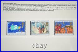EUROPE 1980s CHRISTMAS COLLECTION OF 250+ STAMPS ALL MINT HINGED / NEVER HINGED