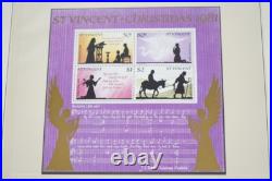 EUROPE 1980s CHRISTMAS COLLECTION OF 250+ STAMPS ALL MINT HINGED / NEVER HINGED