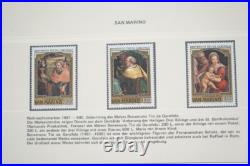 EUROPE 1980s CHRISTMAS COLLECTION OF 250+ STAMPS ALL MINT HINGED / NEVER HINGED
