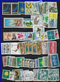 EUROPE & COLONIES 1940 80s LARGE COLLECTION OF 500 PLUS ALL MINT