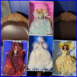 Enchanted Seasons Barbies Complete Collection -4 Doll Lot NRFB