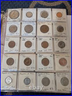 Estate 437 Coin Dealer Foreign Us Coin Collection Unsearched Silver All Labeled