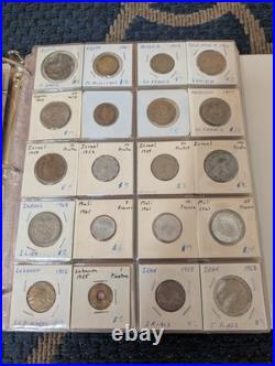 Estate 437 Coin Dealer Foreign Us Coin Collection Unsearched Silver All Labeled