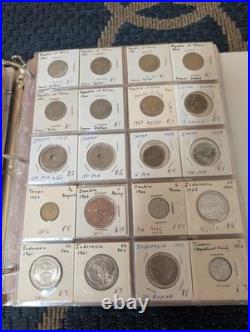 Estate 437 Coin Dealer Foreign Us Coin Collection Unsearched Silver All Labeled