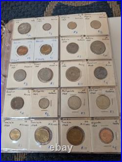 Estate 437 Coin Dealer Foreign Us Coin Collection Unsearched Silver All Labeled