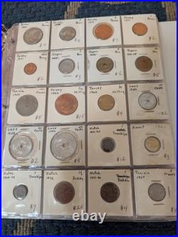 Estate 437 Coin Dealer Foreign Us Coin Collection Unsearched Silver All Labeled