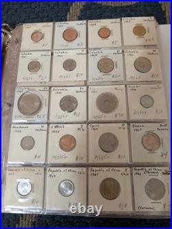 Estate 437 Coin Dealer Foreign Us Coin Collection Unsearched Silver All Labeled