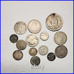 Estate Silver World Coin Collection Lot Mixed Exact Coins All SILVER Cull