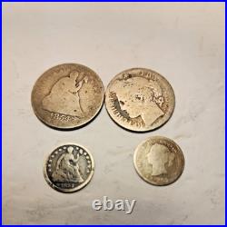 Estate Silver World Coin Collection Lot Mixed Exact Coins All SILVER Cull