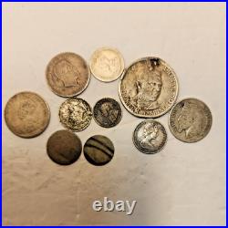 Estate Silver World Coin Collection Lot Mixed Exact Coins All SILVER Cull
