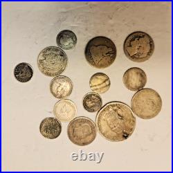 Estate Silver World Coin Collection Lot Mixed Exact Coins All SILVER Cull