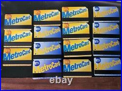 Extremely RARE Metrocard lot of 15 Hard to find All mint unused condition