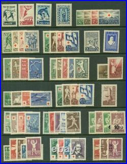 FINLAND Semi-Postal & B. O. B. Collection, 1922-1969, all mint, Scott $380.00