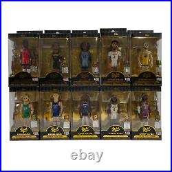 FUNKO GOLD NBA Vinyl Figure 5 Inch Huge Lot Of 10 All Chase Figures NEW